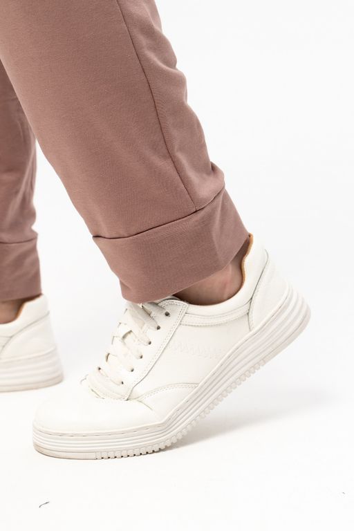 Брюки мужские из футера, капучино - Solo mio фото 6