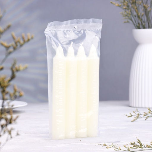 Цена за 2 шт. Набор свечей хозяйственных, 2.2×15.5 см, 6 ч, 60 г, 4 шт.