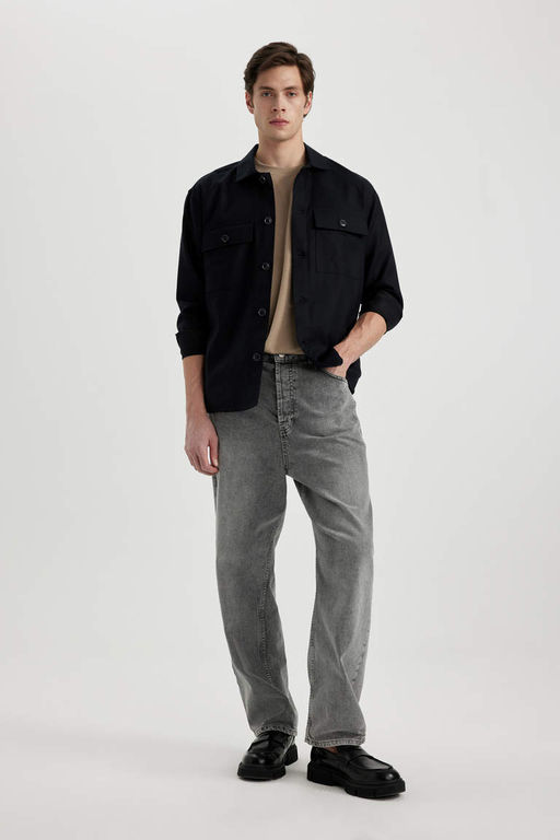 Куртка-рубашка с воротником-поло Relax Fit - Defacto фото 2