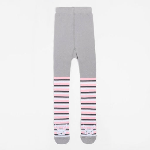 Цена за 2 шт. Колготки детские KAFTAN «Заяц», рост 92-98 см, серый/розовый
