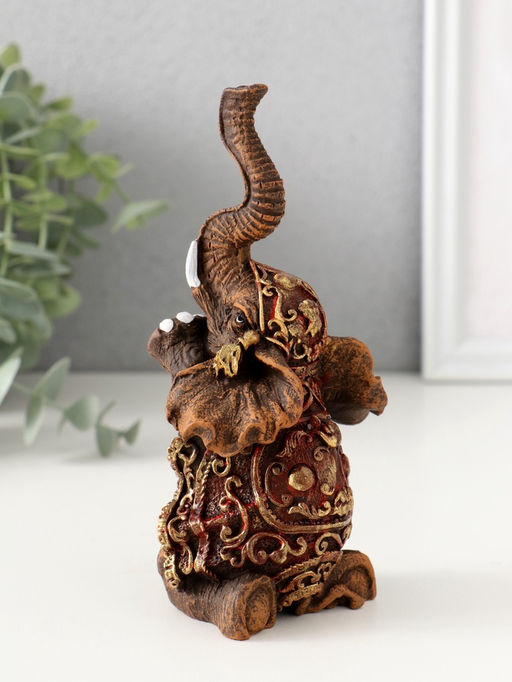 Фигурка полистоун «Слон африканский», 14.5×7.5×6 см