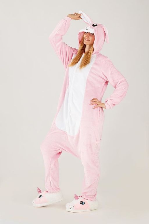 Пижама кигуруми Зайка розовый