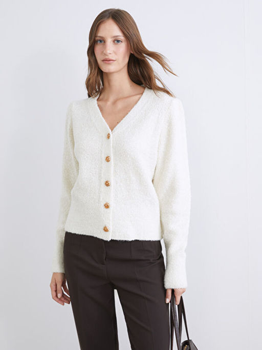 V Yaka Kad?n Triko H?rka