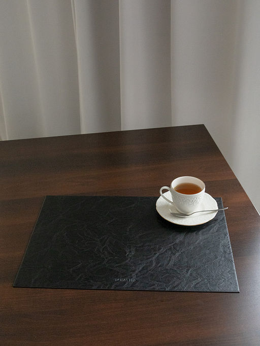 Салфетка сервировочная 45x32, 1шт. черный ПВХ
