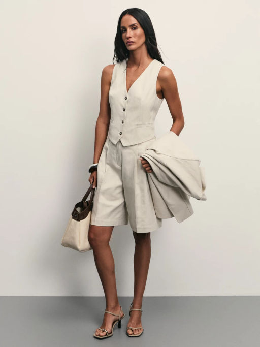 Жилет с содержанием льна / Zarina  фото 4