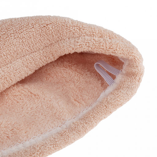 Парео махровое "Свежий букет" 70х175см, хлопок 100%, на резинке с липучкой, на кнопке, с вышивкой; с чалмой на пуговице 68х25см, пыльная роза (Китай)