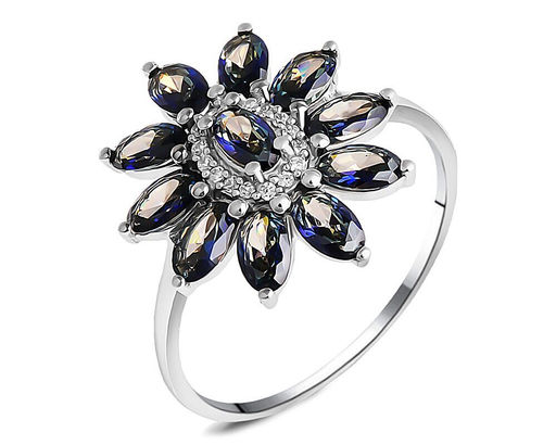 Кольцо, мистик кварц синий, Диковина2