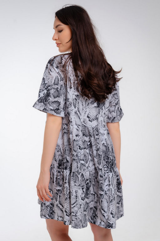Платье женское из кулирки Бохо кобра