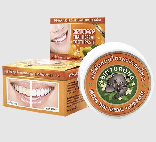 Зубная паста с экстрактом Папайи. Binturong