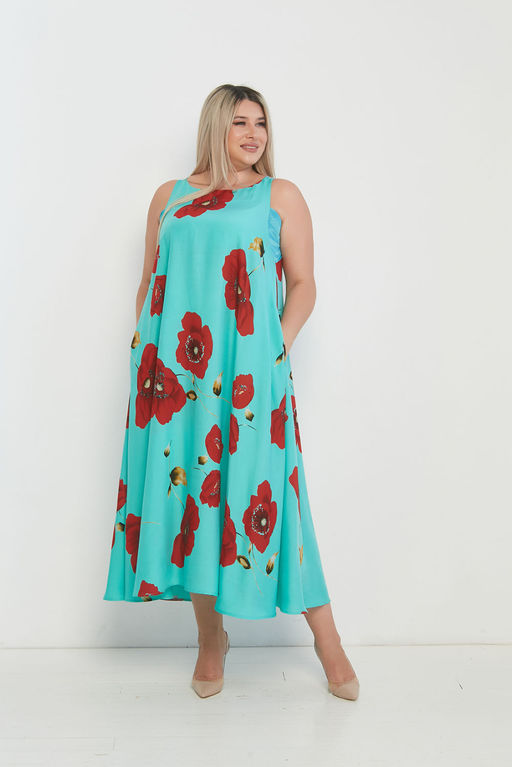 Платье Luxury Moda 1295 бирюзовый