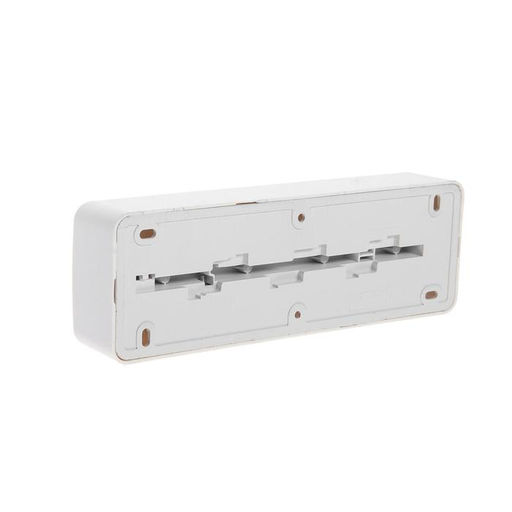 Розетка Smartbuy «Юпитер», 16 А, четырехместная, открытая, с з/к, белая