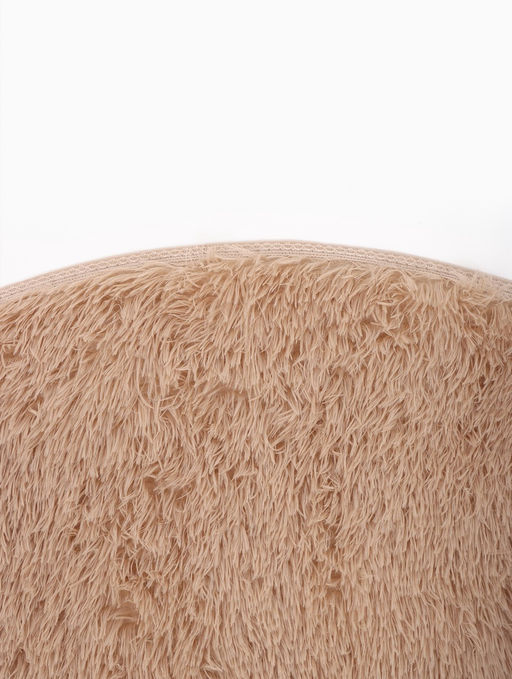 Ковер с ворсом «Этель», d=80 см, бежевый