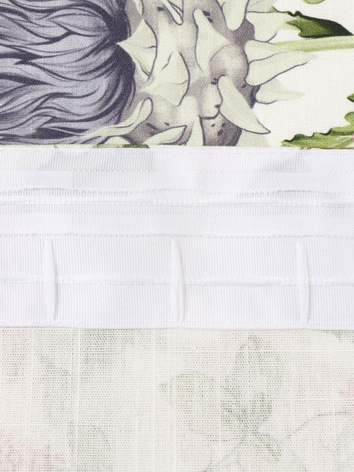 Шторы для кухни с подхватами Organic home, 150×180 см - 2 шт., репс 210 г/м². 100% хлопок