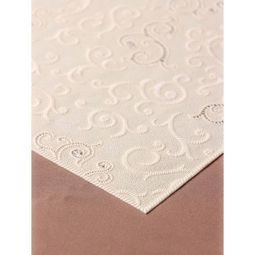 Цена за 12 шт. Салфетка ажурная для стола Нежность. Витки, 4530 см, цвет бежевый - Simaland фото 4