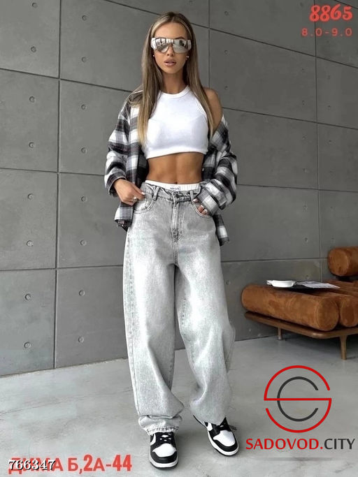 Женские широкие джинсы - Bruno фото 2