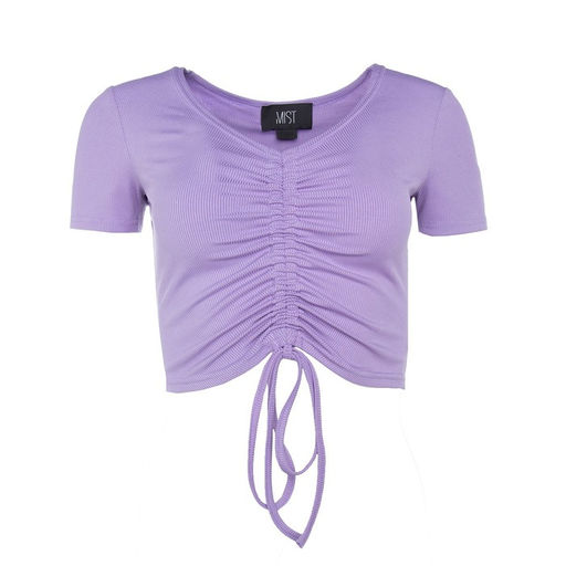 Футболка женская на кулиске MIST, размер 40-42, лиловая