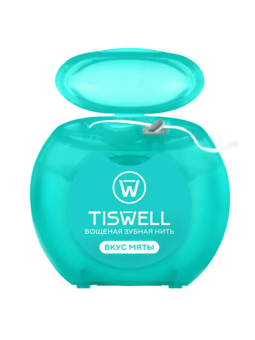 TISWELLзубн.нить вощеная 50м Мятная