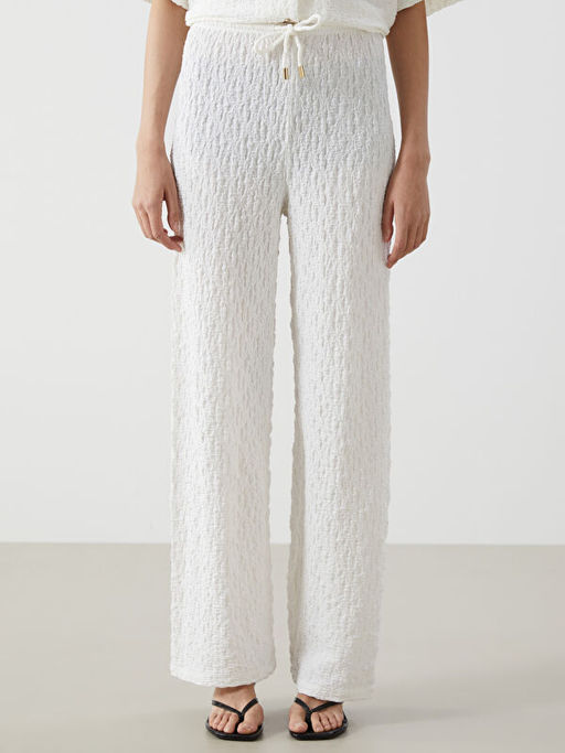 Beli Lastikli Dokulu Kad?n Pantolon