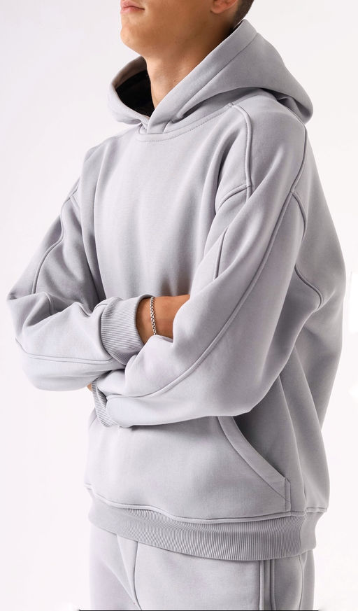 Худи утепленное мужское, грей - Inzibe фото 3