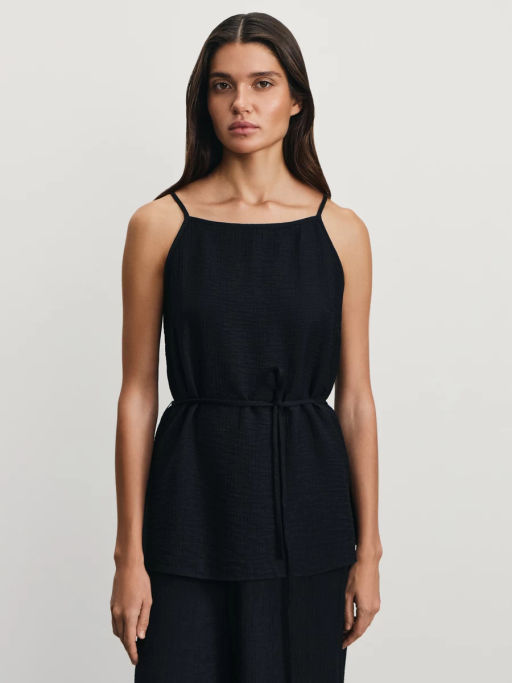 Топ из вискозы на завязках / Zarina  фото 3