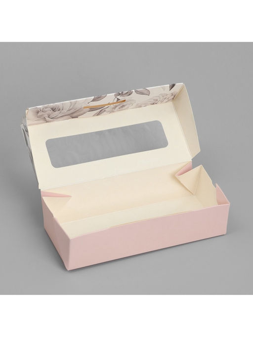 Цена за 5 шт. Кондитерская упаковка, коробка с ламинацией «Графика», 17×7×4 см