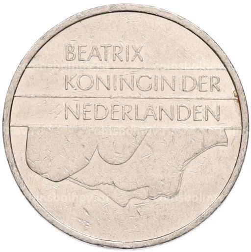 Монета 1 гульден 1987 года Нидерланды