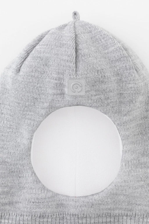 КВ 20311/24ш/св.серый меланж шапка-шлем дет