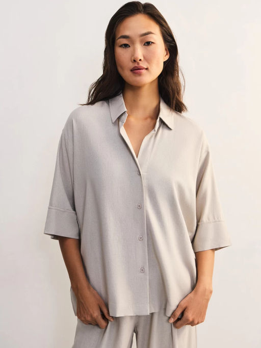 Льняная блуза свободного кроя ZR2605012001-36 / Zarina