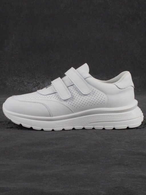 03-YH516-1 WHITE Кроссовки женские (натуральная кожа)