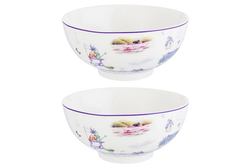 Набор 2 салатников - 15*15*7 см 700 мл Лаванда NEW BONE CHINA - Elan gallery фото 11