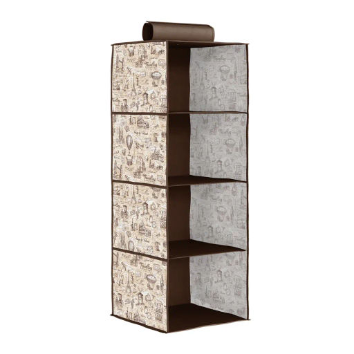 Кофр подвесной для хранения, 4 секции, 30*30*84 см Valiant  фото 59