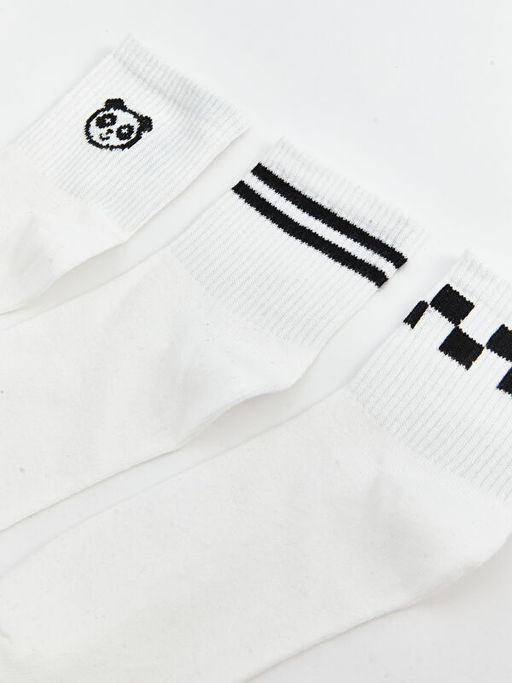 Desenli Kad?n Soket ?orap 3l?