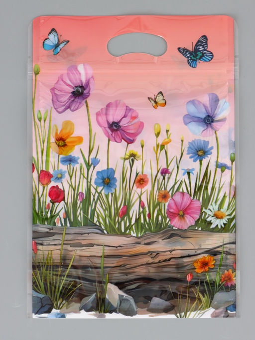 Цена за 50 шт. Пакет подарочный, с zip-lock застежкой, "Белочка", 15х23 ± 1см