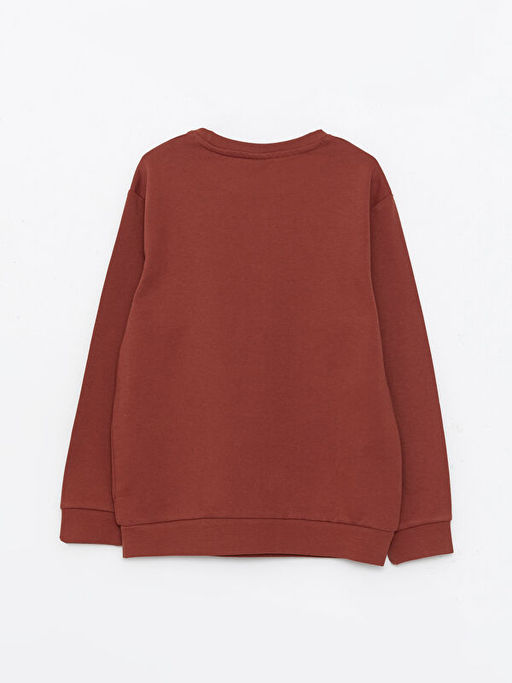 Bisiklet Yaka Basic Uzun Kollu Erkek ?ocuk Sweatshirt - Waikiki фото 2