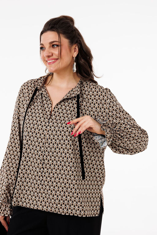 Блуза ANELLI 1281 сирокко  фото 4