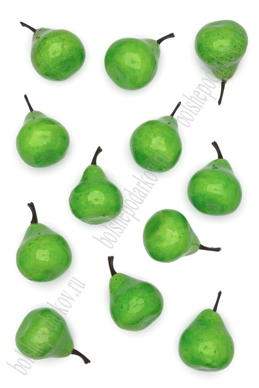 Муляж декоративный груша зеленая №1, SF-1238 (100 шт)