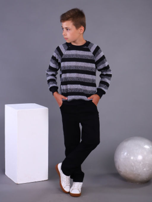 Джемпер Параллель черный - Ладошки фото 8