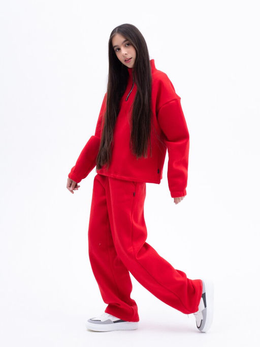 С НАЧЁСОМ костюм-трансформер с утяжками футер 3х нитка - Knitka wear фото 3