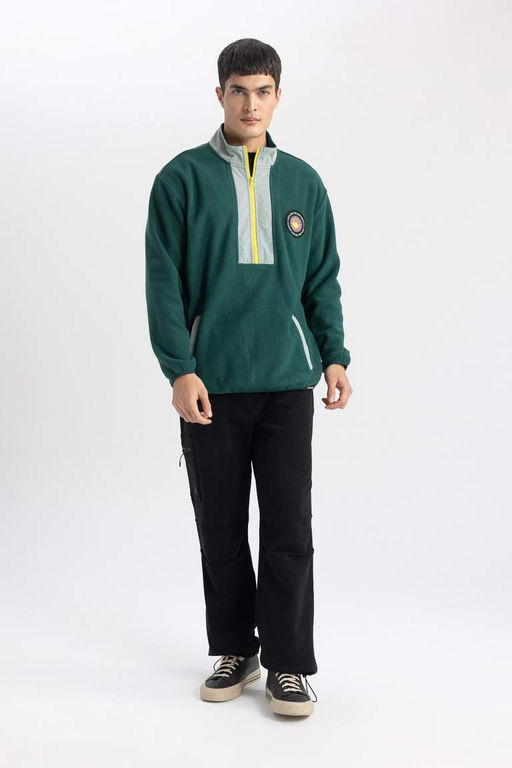 Широкие спортивные штаны оверсайз Discovery Channel с грузовым карманом - Defacto фото 5