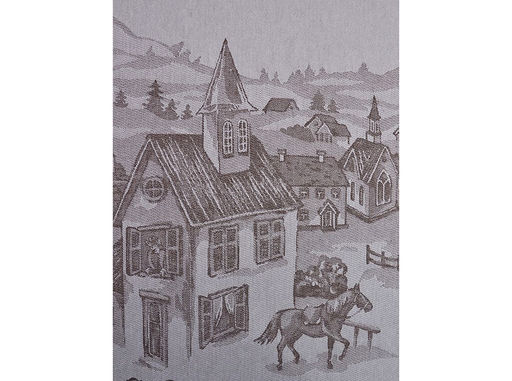 Скатерть 07с24-ЯК D-170 "Американская деревня" цв. коричневый