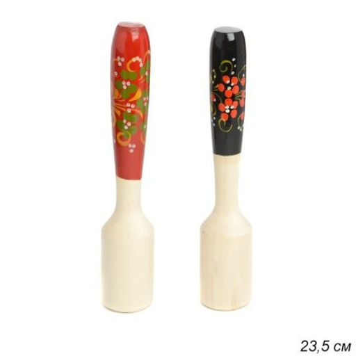 Толкушка с росписью на ручке / 80005 /уп/ - Галеонтрейд фото 2