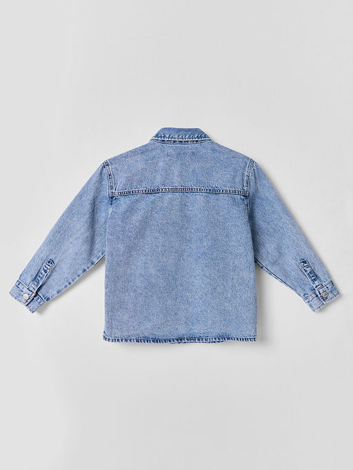 Куртка джинсовая для девочек оверсайз - Mark formelle фото 7