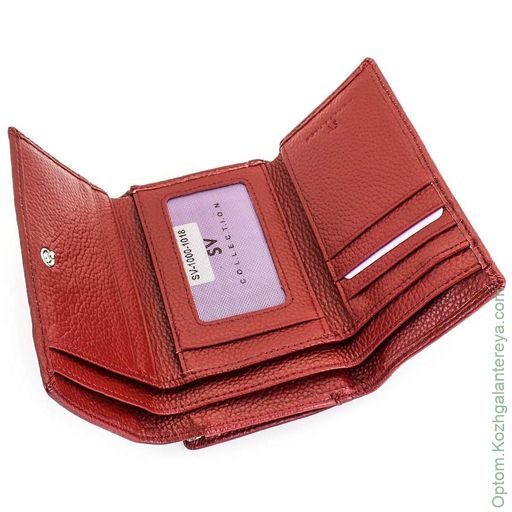 Маленький женский кожаный кошелек SV СВ 1000-1018 - Sergio valentini фото 2