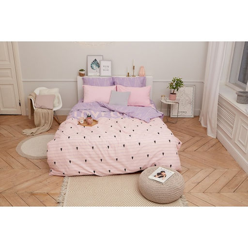 Постельное бельё Этель евро Violet love 200*217 см, 240*220 см, 70*70 см - 2 шт  фото 19