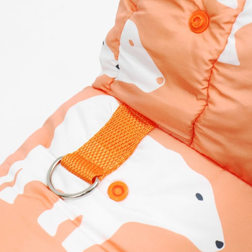 Комбинезон Стиляга, размер S (ДС 25 см, ОШ 29 см, ОГ 40 см) белый/оранжевый - Simaland фото 7