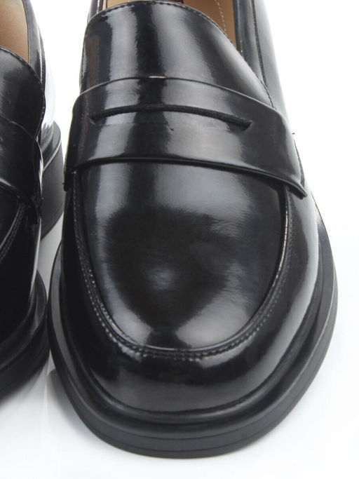 03-PDEB93-3 BLACK Лоферы женские (натуральная кожа)