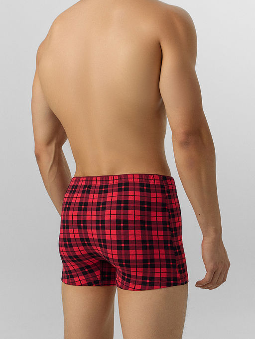 Цена за 2 штуки! Трусы боксеры мужские в клетку - Mark formelle фото 3