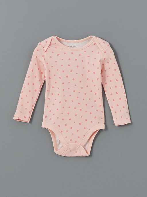 Bisiklet Yaka Bask?l? K?z Bebek ??t??tl? Body