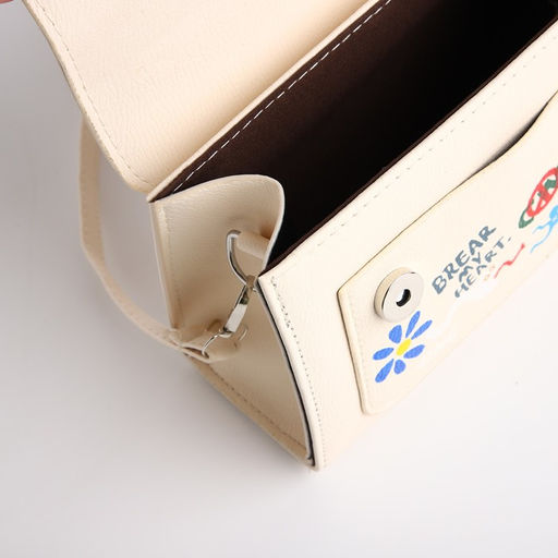 Сумка женская-мессенджер, цвет белый 18,5*13*8 см - Nazamok фото 7