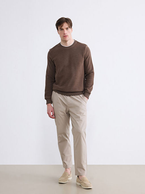 Bisiklet Yaka Erkek Sweatshirt